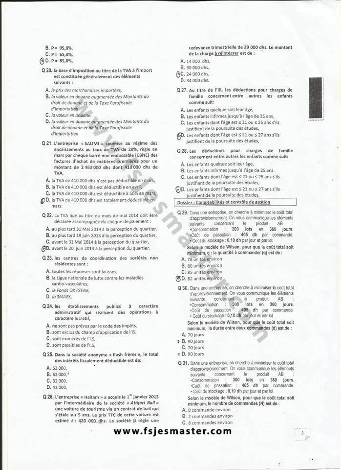 Extrait scanné — Faculté Polydisciplinaire Béni Mellal (Sultan Moulay Slimane) 2015